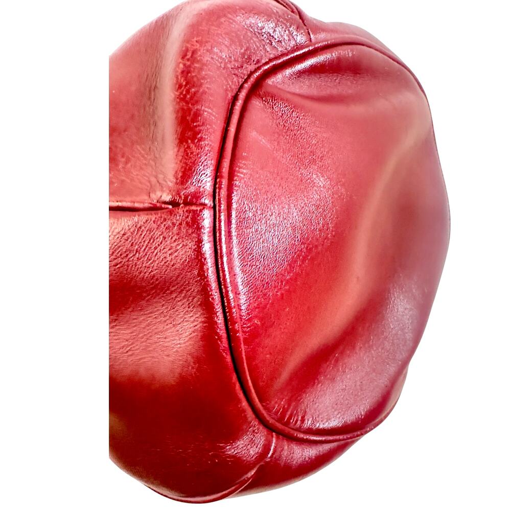 Vintage Cartier Must De Cartier Burgundy Leather Bucket Bag w/ COA & Dust Bag - Picture 7 of 13